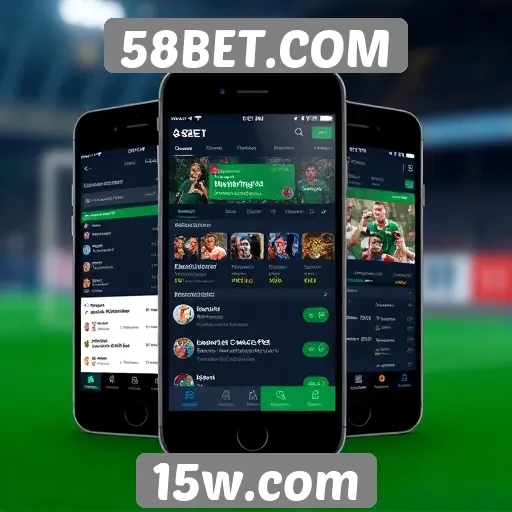 Interface do usuário em dispositivos móveis do 58BET.COM