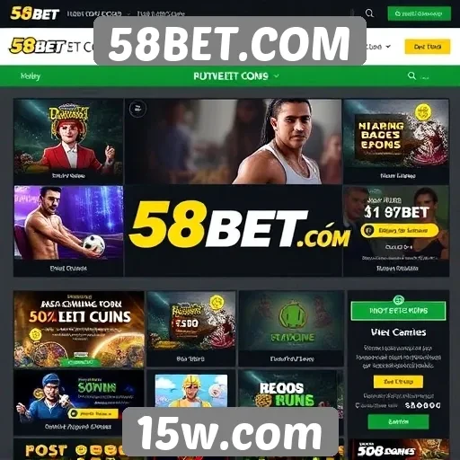 Promoções e bônus disponíveis em 58BET.COM